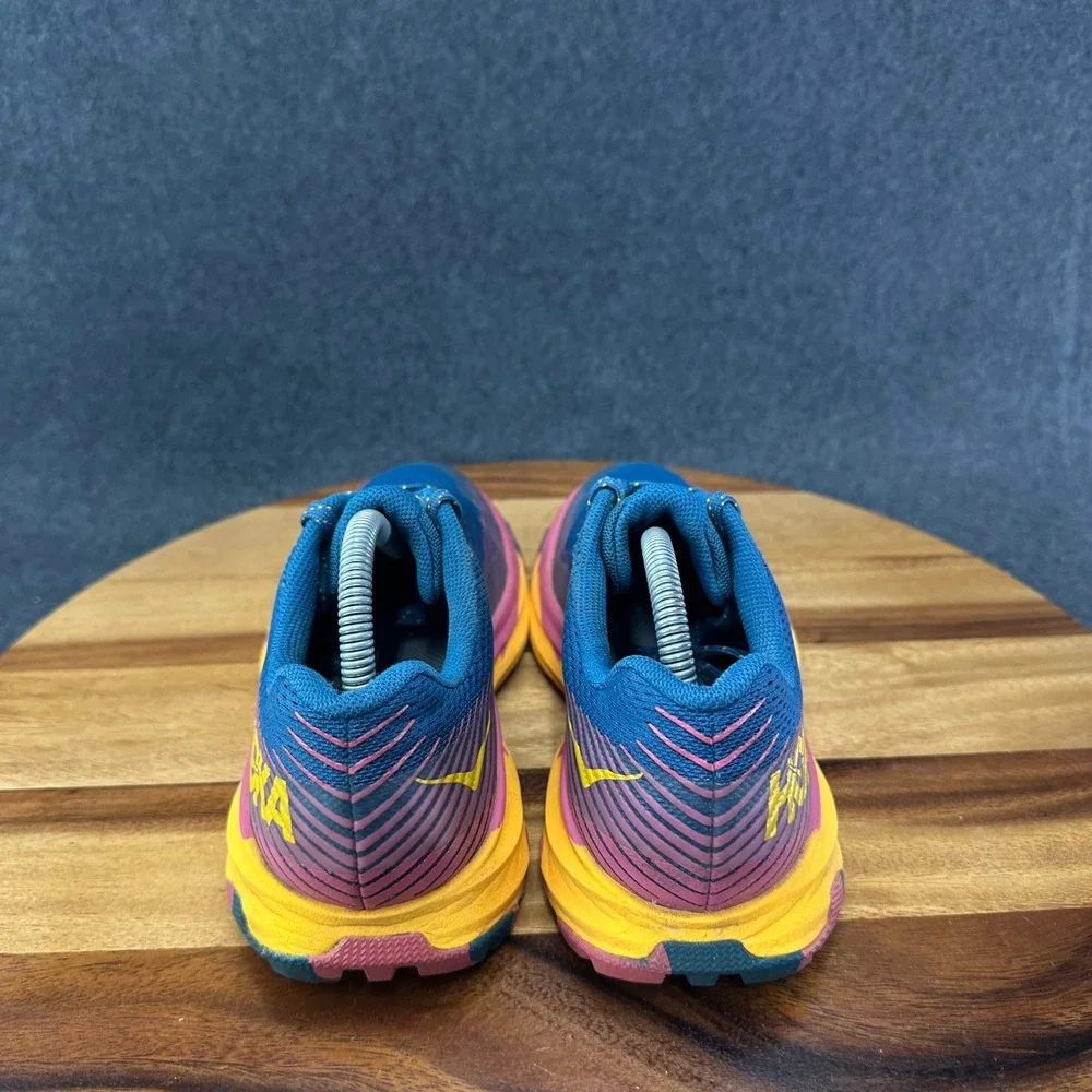 Hoka One One Torrent 2 Trail Running Shoes Womens Size 5 Real Teal Cantaloupe